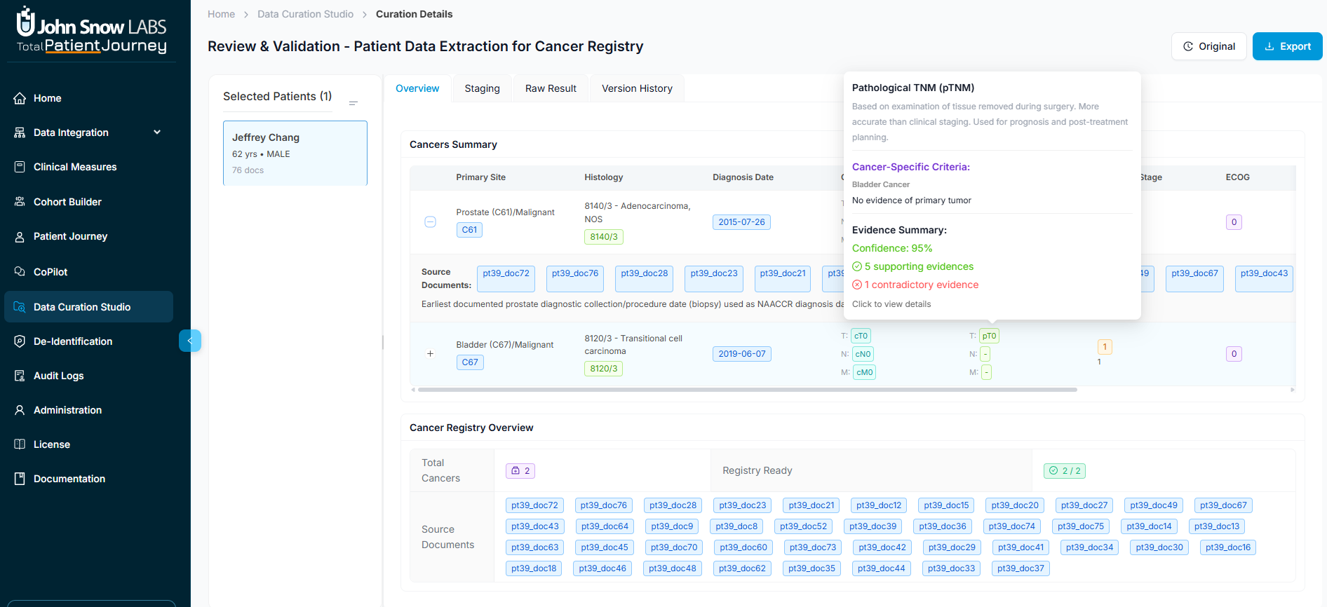 Curation Review Interface
