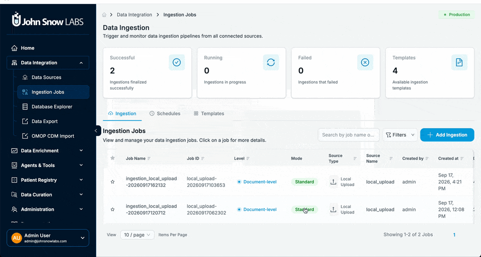 Configuring Databricks compute for an S3 ingestion job in Patient Journey Intelligence