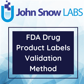 FDA Drug Product Labels Validation Method Data Package