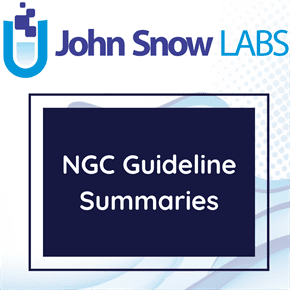 NGC Guideline Summaries Data Package