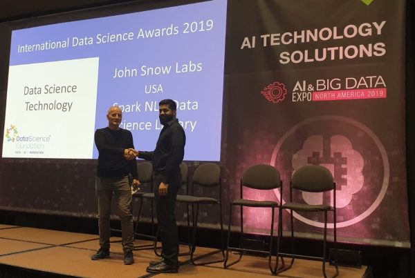 John Snow Labs wins the 2019 International Data Science Technology Award
