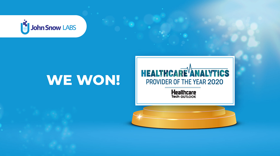 John Snow Labs is Healthcare Tech Outlook’s 2020 Healthcare Analytics Provider of the Year