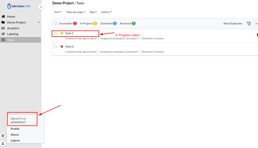 Enhanced Project Management and Task Review Workflows in the Annotation ...