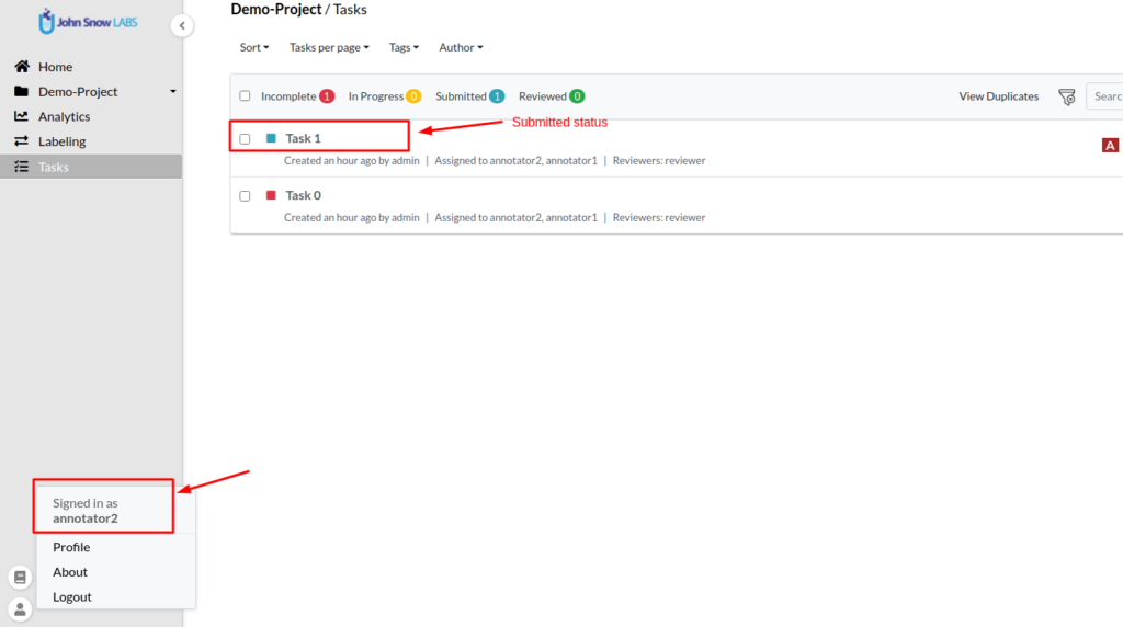 Enhanced Project Management and Task Review Workflows in the Annotation ...