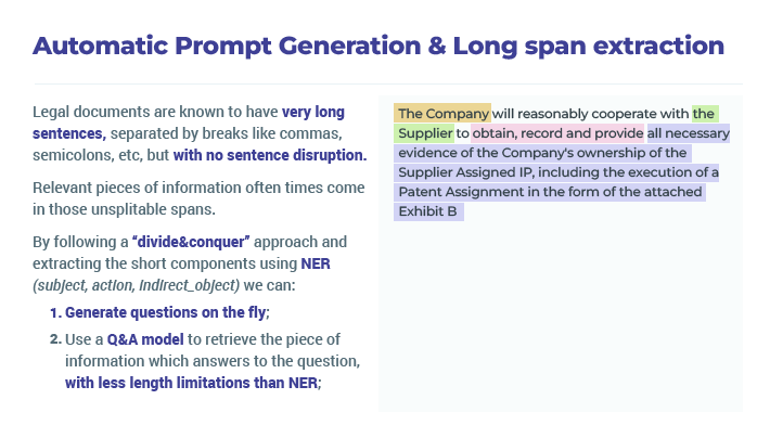 Legal NLP Information Extraction on Clauses