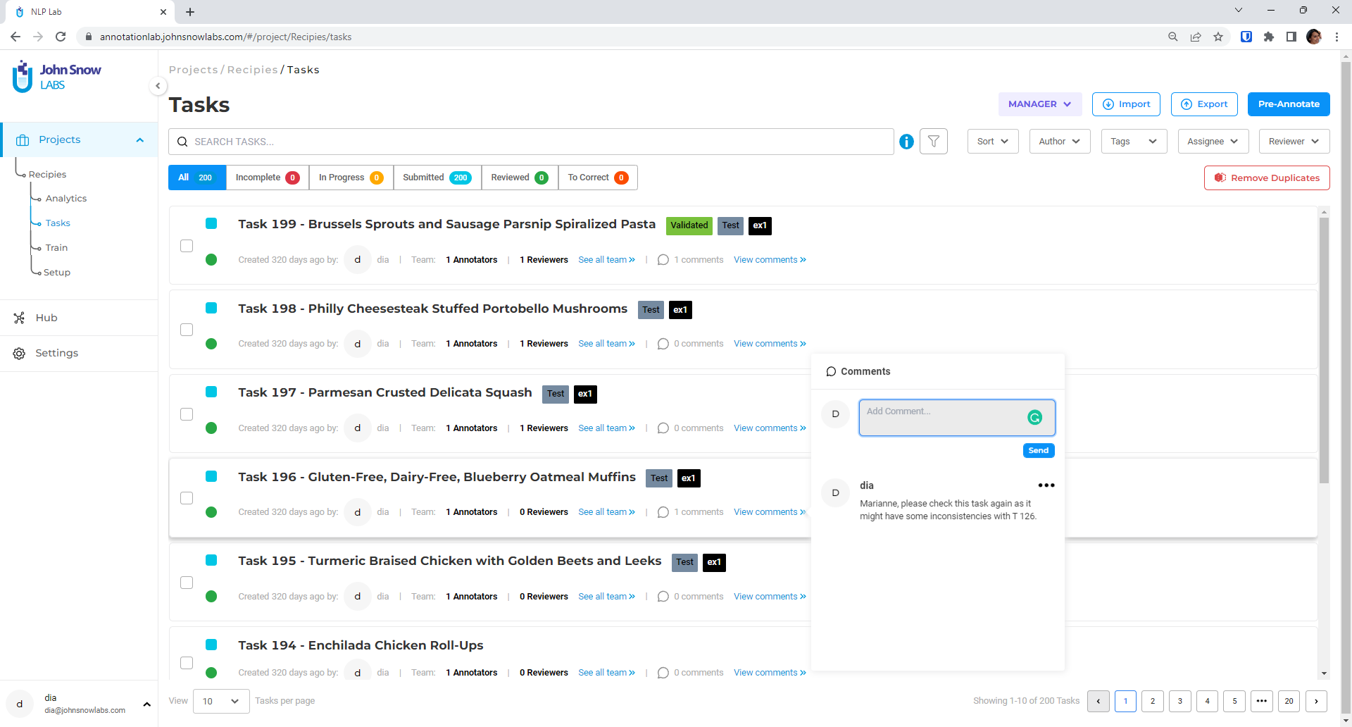 Tasks Dashboard