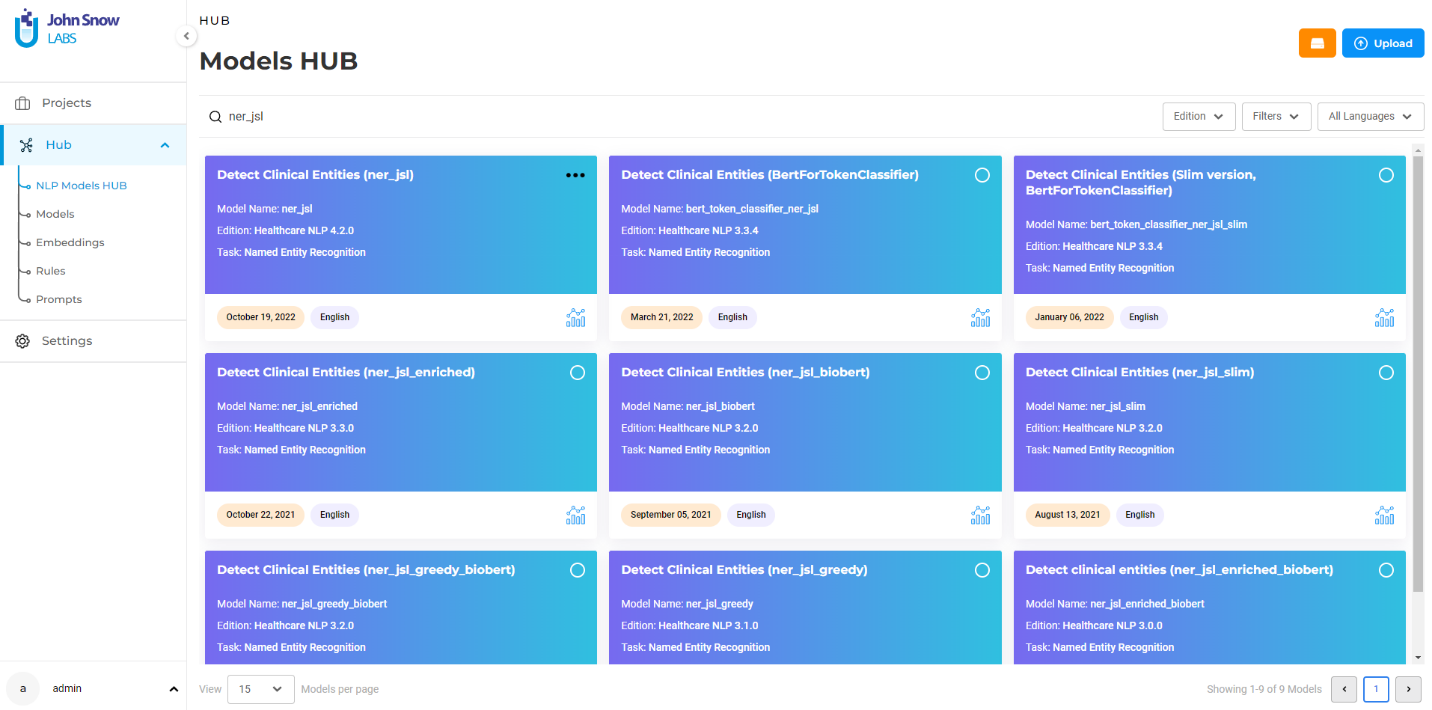 NLP Lab Models, Rules, and Prompts Hub