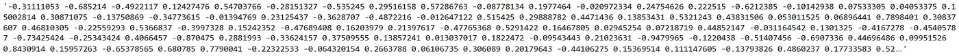 Chunk embeddings of the chunk DELL.O.