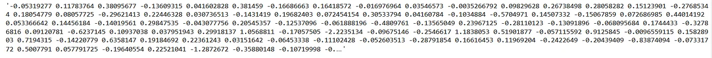 Sentence embeddings predictions by Light Pipeline.