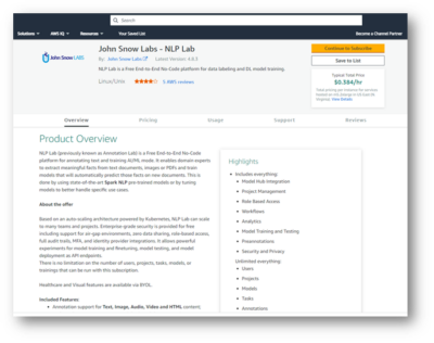 Setup the NLP Lab on AWS Marketplace and start annotating your data for ...