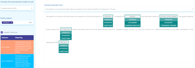 NLP for resolving Clinical Health Information using the HPO taxonomy.