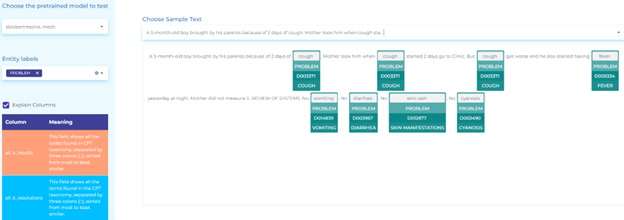 NLP for resolving Clinical Health Information using the MeSH taxonomy.