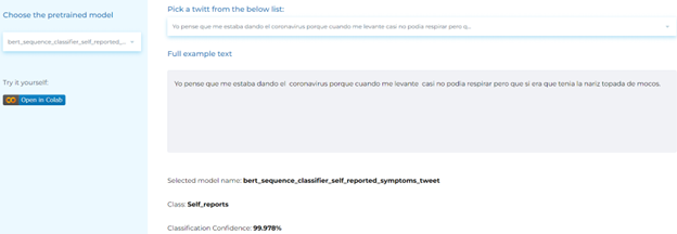 NLP for classifying self-reported COVID-19 symptoms from posts.