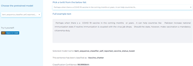 NLP for identifying self-reported COVID-19 vaccination status in English tweets.